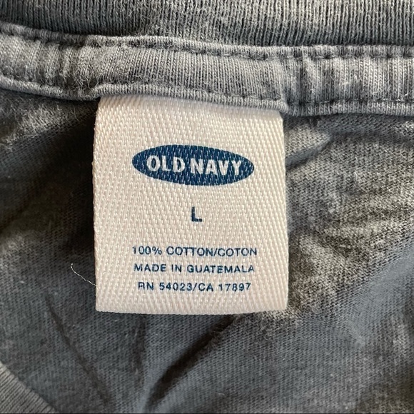 🎯3/$10 Old Navy Blue Mt. Lake NY Green Grey Tee L - Picture 2 of 6